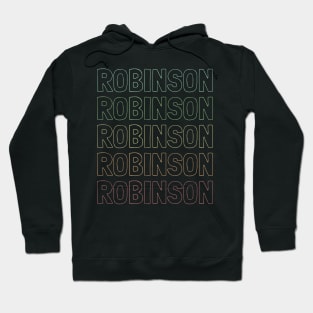 Robinson Name Pattern Hoodie
